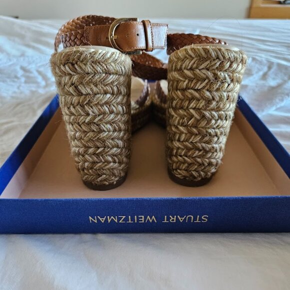Stuart Weitzman Elsie Espadrille Wedge Sandal Size  7 M US - Picture 5 of 8